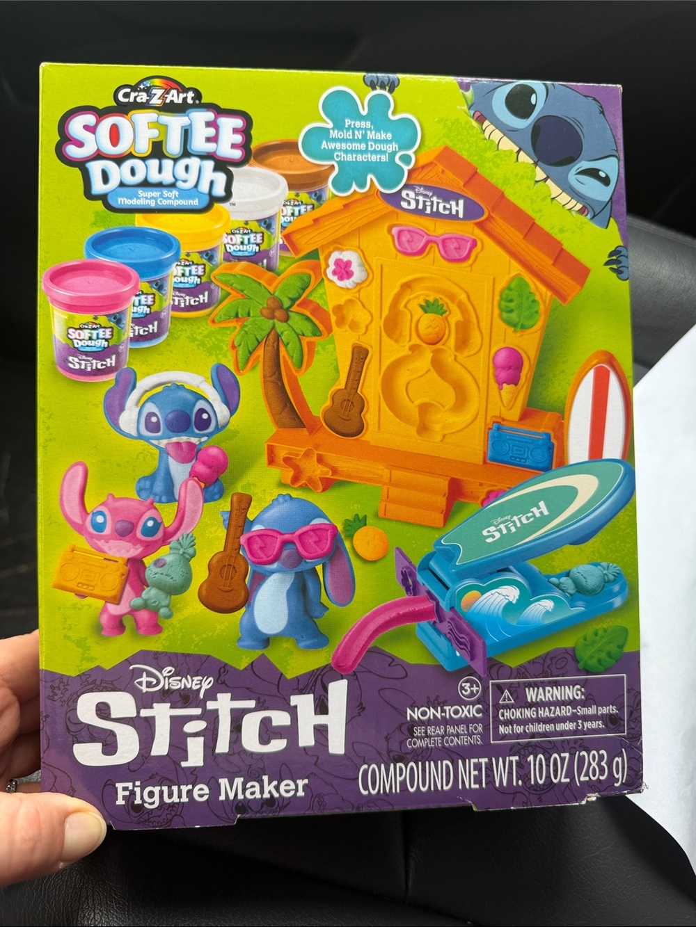 Disney Stitch Softee Dough Figure Maker - Blue, Purple, Pink, Yellow, Green